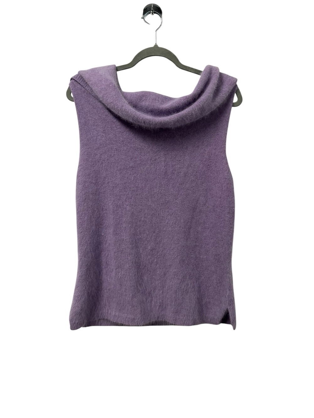 Vintage Y2K Caslon Angora Rabbit Hair Sweater Women’s L Purple Cowl Neck